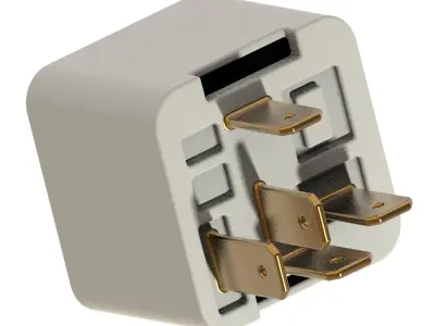Auto Car Relay Switch 3D print model