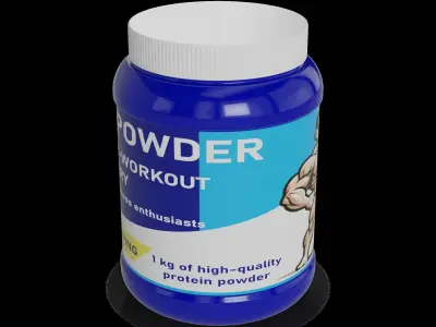 Food for sport Protein Powder 3D model