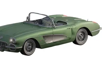 CHEVROLET CORVETTE 1950S 3D model