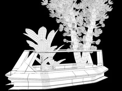 Sci-Fi tree plant decoration 3D model