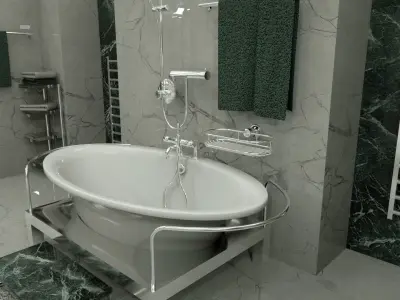 Luxury Bathroom Octane Render 3D model