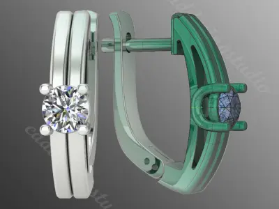 Earrings od103 3D print model