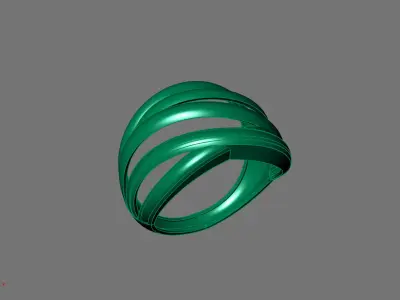 Women Ring Plain Ring Ready STL 3DM Models Womens Rings 3D print model
