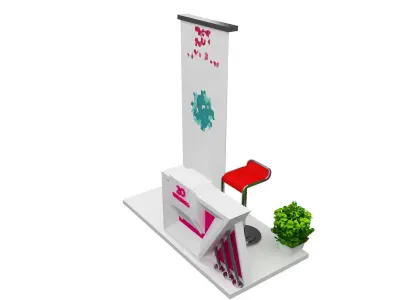 Booth Exhibition Stand a476c 3D model