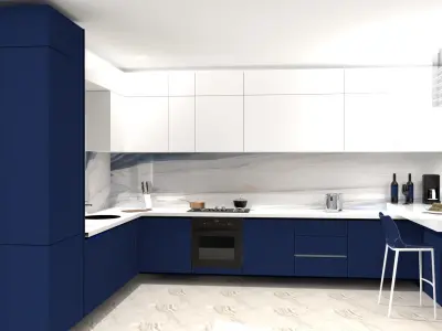 kitchen modern design in singapore Free 3D model
