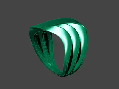 Plain Ring Women Ready STL 3DM Models Womens Rings 3D models 3D print model 33