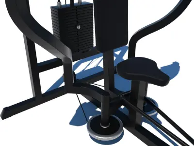Pec Dec Fly Machine - Gym Equipment 3D model