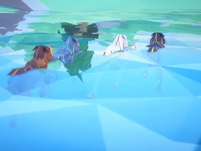 Poly Art Wolf Low-poly 3D model