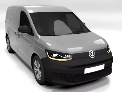 VW CADDY MAXI 2021 Low-poly 3D model