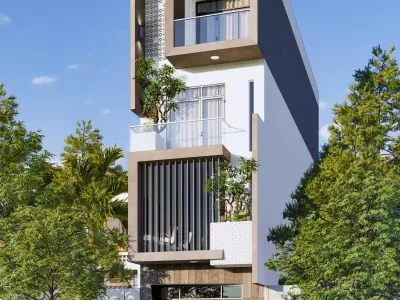  Exterior House Scene  3D model