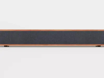 Soundbar V1 - Universal Wooden Audio Speaker Low-poly 3D model