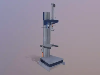 Gas Cylinder Machine Low-poly 3D model