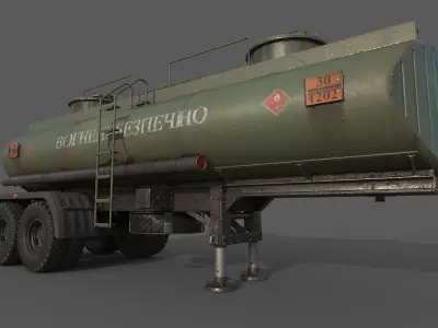 Fuel Semi-Trailer 3D model