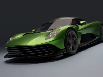 Aston Martin Valhalla Low-poly 3D model