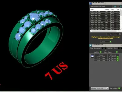 Luxury Men Rings Designs 4MR030 3D print model
