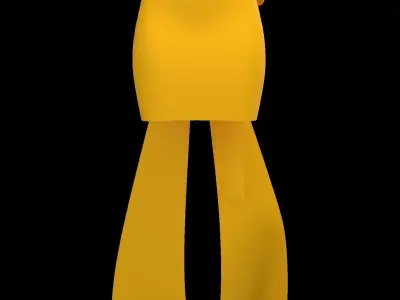 Bow skirt 3D model purchase