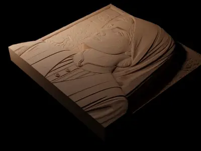 Inventor CNC 3d Print High Relief Sand Casting 3D print model