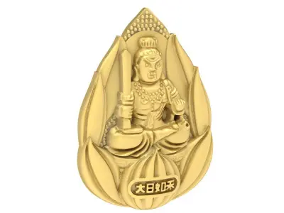 Luxury Buddha Pendant 3D Jewelry Model  3623 3D print model
