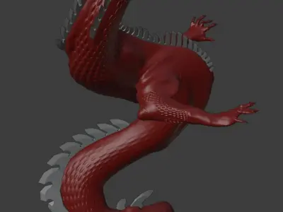 Dragon Replica from monster hunter 3D model