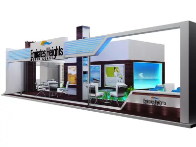 Booth Exhibition Stand a371 3D model