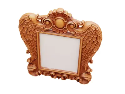 carved frame mirror cnc and 3d printing 3D print model