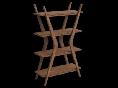 Stratton Etagere Shelf Low-poly 3D model