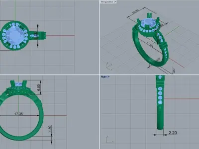 ring code  478 3D print model