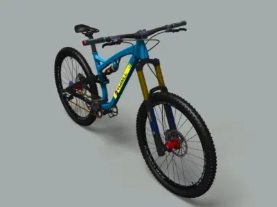 Trail bike 3D model 3D model