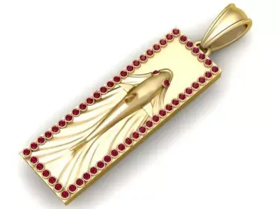 Fish pendant 3D printable model   3D print model