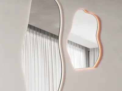 494 wall decorative mirrors with LED Ginevra 3D model