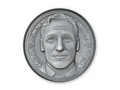 Francesco Totti Footballer Medallion 3D print model