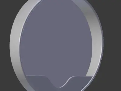 Round Wall Mirror 3D model