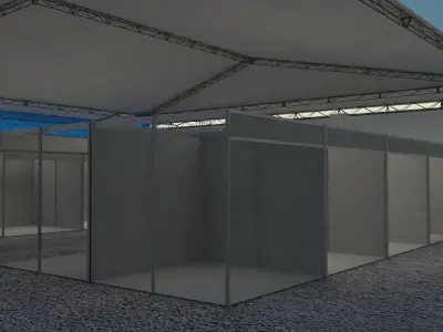 Canopy for stand for fair 3D model