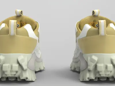 CAT sport shoes Low-poly 3D model
