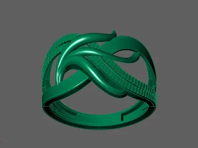 Plain Ring Women Ready STL 3DM Models Womens Rings 3D models 3D print model 71