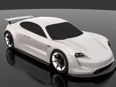 Porsche Mission-e Taycan Bodykit V2 3D model