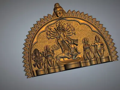 DURGA MAA HINDU GOD 3D print model