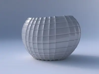 Bowl compressed 2 with strange tiles 3D print model