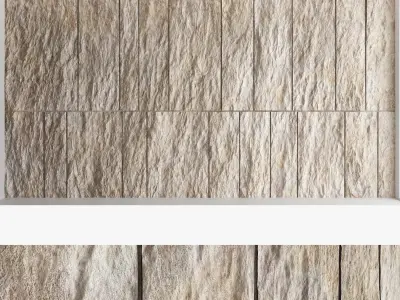 Decorative wall panel set 58 3D model