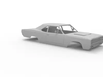 Plymouth road runner 1969 3D print model