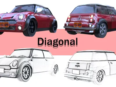 Vehicle Mini  PBR 3D model