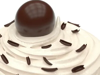 Chocolate Cupcake 3D model