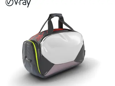 Ergonomic Athletic Gear Bag model pack Low-poly 3D model