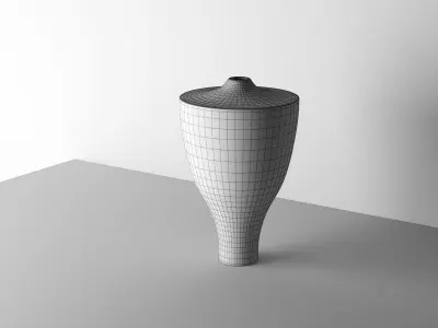 Metal Vase 01 3D model