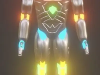 Sci fi robot Free low-poly 3D model