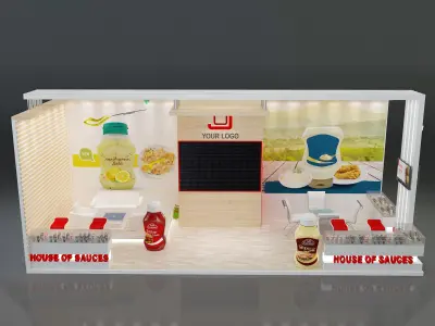 Booth Exhibition Stand a638b 3D model