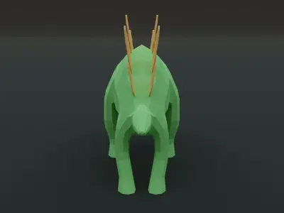 Stegosaurus 3D model for 3D print 3D print model