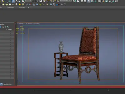 cabinet cabinet wardrobe sofa bed table bookshelve 3D model