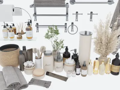 Collaction Bathroom Accessories 3D model