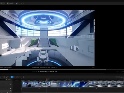 Modern Convention Center Interior UNREAL ENGINE Low-poly 3D model